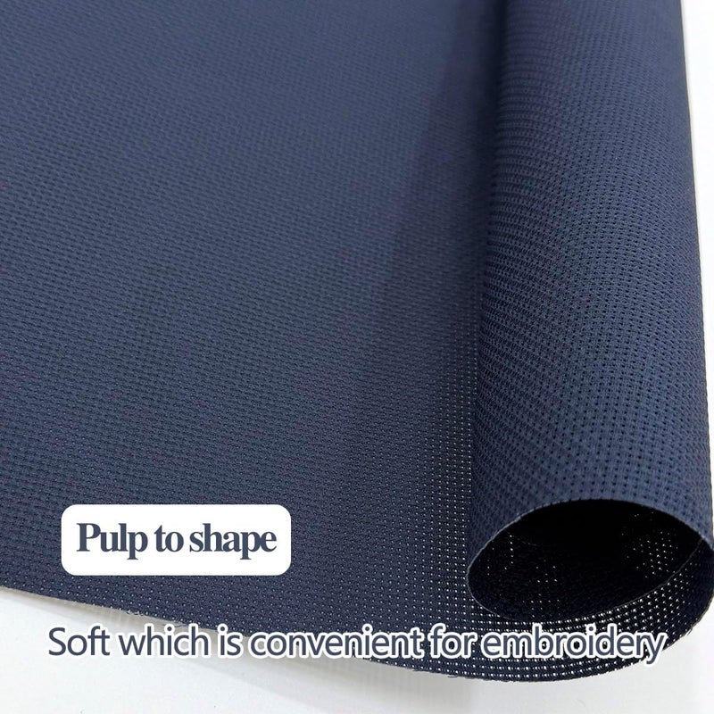 Zhenqing Premium Dark Blue Aida Cloth Cross Stitch Fabric - 14 Count, DarkBlue,30x35inch (75x90 cm) - Cotton for Embroidery & Needlework Projects - Image 5